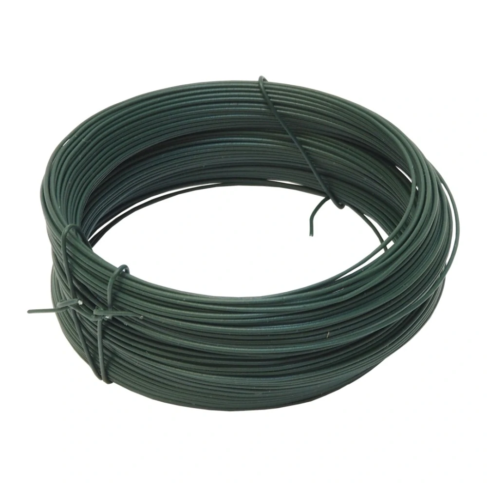 TOPTRADE drát vázací, poplastovaný, zelený, O 2 mm / 50 m