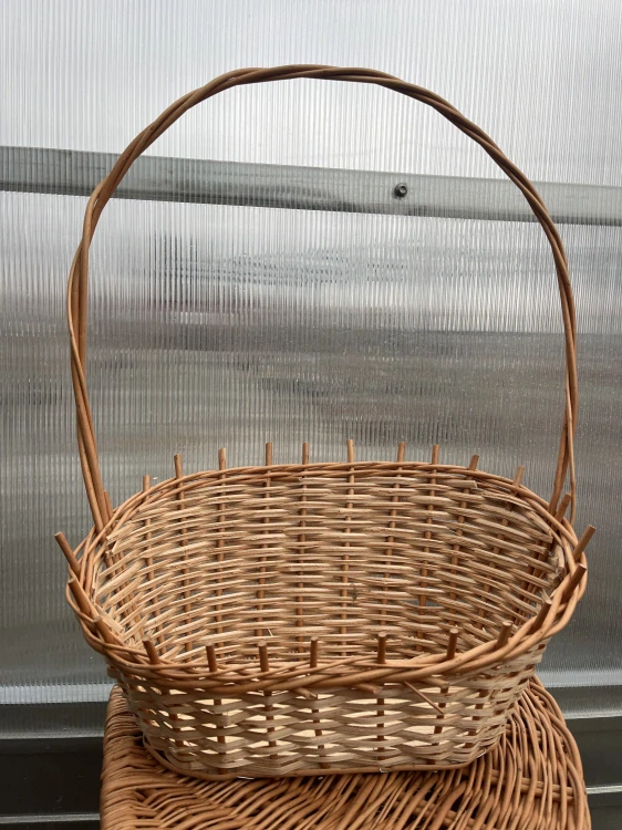 Proutěný košík- přírodní 50x40x25cm