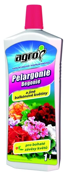 Kapalné hnojivo pro balkónové rostliny a muškáty 1l