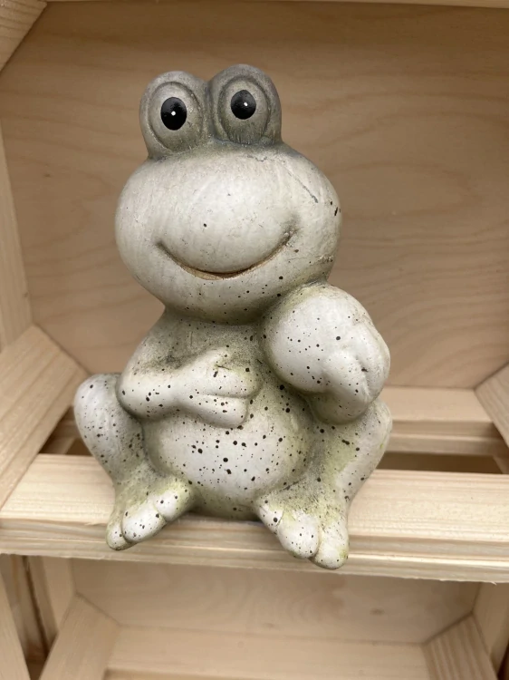 Žábak sedící keramický 12cm