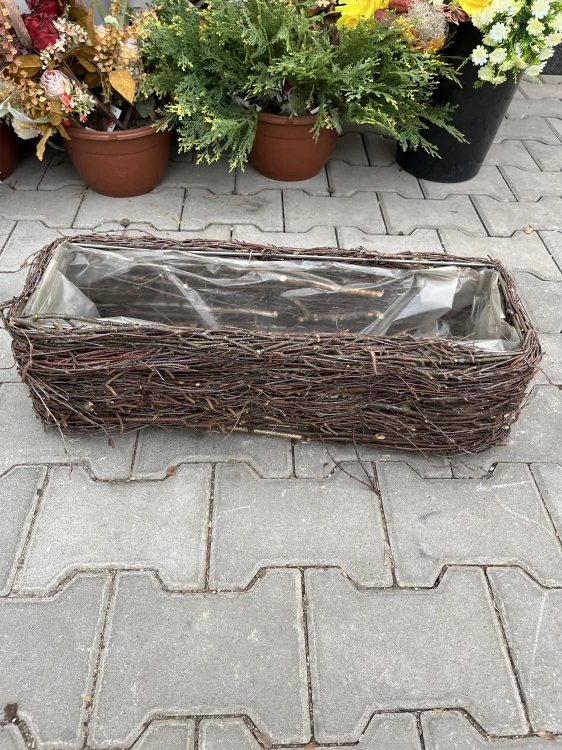 Proutěný truhlík 61x20x17cm