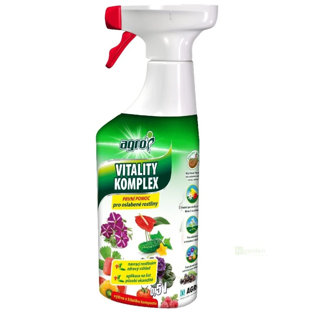 Agro Vitality Komplex - listová výživa 0.5l rozprašovač