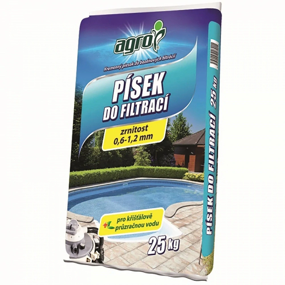 AGRO Písek do filtrací 0,6-1,2 mm, 25 kg