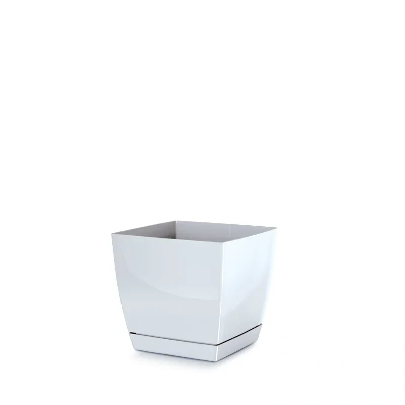 Květináč Coubi Square P s miskou 13.5cm
