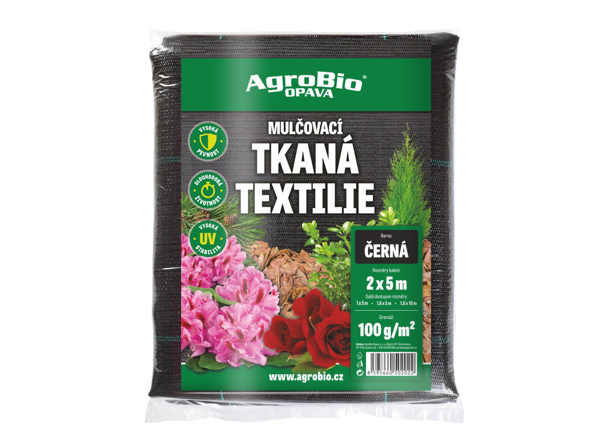 Mulčovací černá tkaná textilie 100g/m2 2x5m