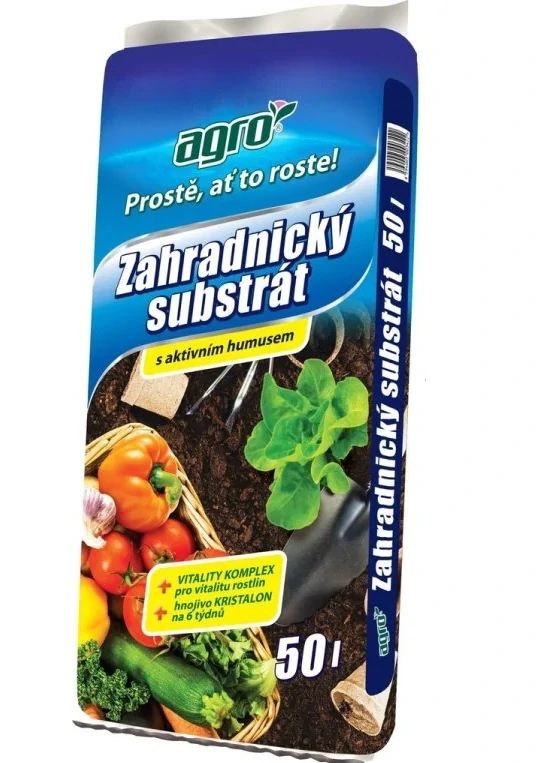 zahradnický substrát 50l AGRO