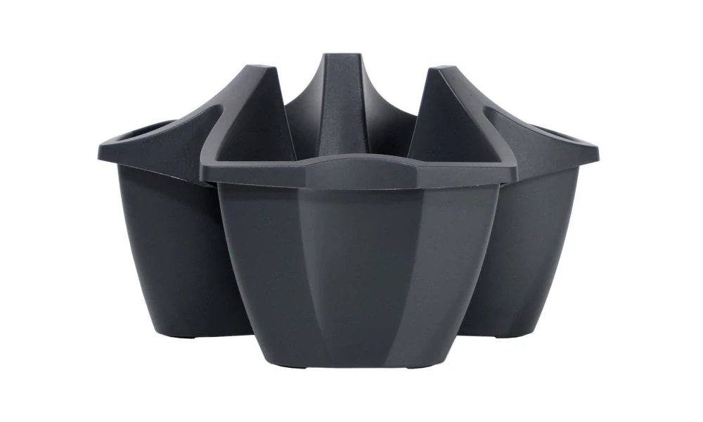 Květináč CROWN 48 cm - antracit