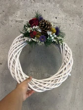 Dekorativní věnec s ozdobou 34cm