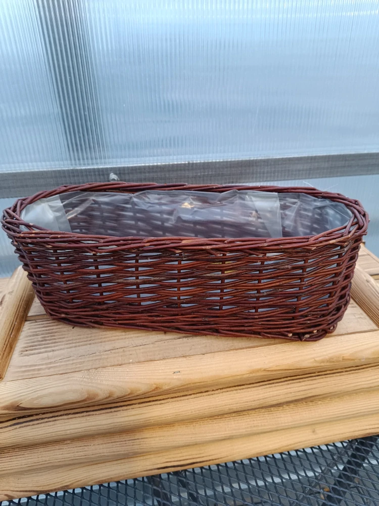 Ratanový košík - oval - 37x16x12cm