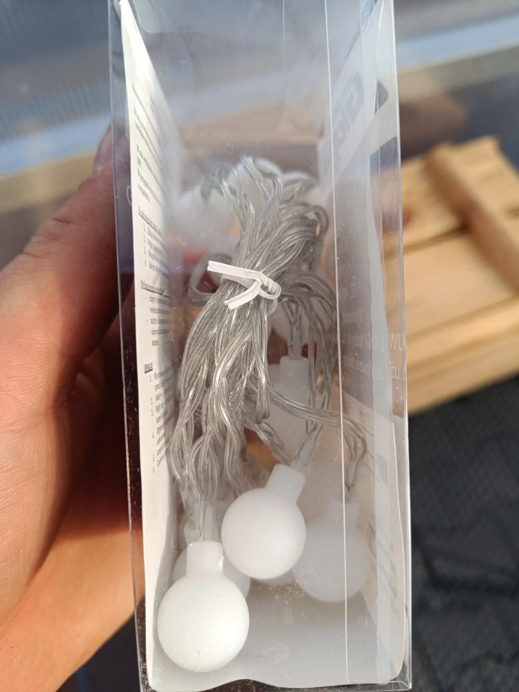 LED osvětlení - bílé kuličky- 20kuliček
