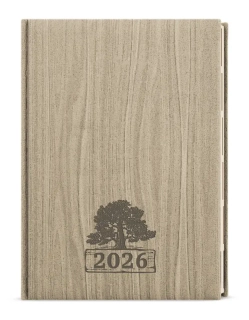 Diář 2026 Denní diář - Ctirad s výsekem - Wood - A5 - světle hnědá