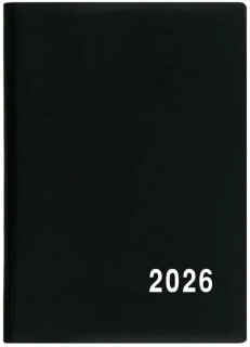 Diář 2026 Měsíční diář - Anežka - PVC - černá