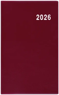 Diář 2026 Měsíční diář - Marika - PVC - bordó