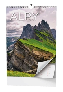 Nástěnný kalendář 2026 Alpy - A3