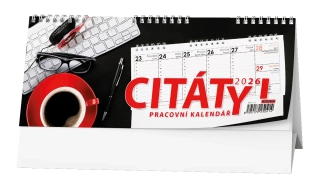 Stolní kalendář 2026 Pracovní kalendář CITÁTY I