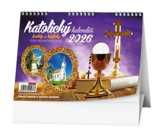 Stolní kalendář 2026 Katolický kalendář /kostely a kapličky/
