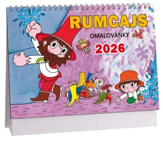 Kalendář Rumcajs 2026 - omalovánky