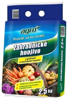 AGRO Zahradnické Hnojivo s guánem a mořskými řasami 2,5kg
