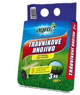 AGRO Trávníkové hnojivo 3 kg 19-08-08+2MgO