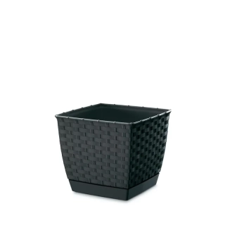 Květináč Ratolla Square 19cm antracit