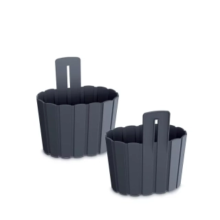 Květináč BOARDEE WALL 19.4cm antracit