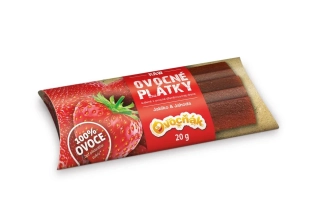 Ovocné plátky jahodové 20g