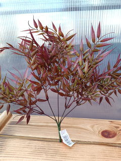 Plastový dekorační list 4cm výška: 42cm purpurová