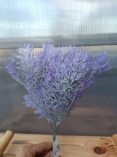 Plastová větev - fialová 41cm