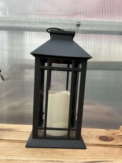 Plastová lampa 31x14x12cm černá
