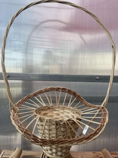 Ratanový dekorační košík - Houba 73x50x25