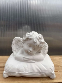 Andělíček - sádrová figurka v.9cm bílá