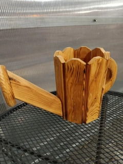 Dřevěná dekorační konev 37x15x20cm