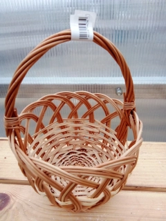 Proutěný košík - přírodní 14x19cm