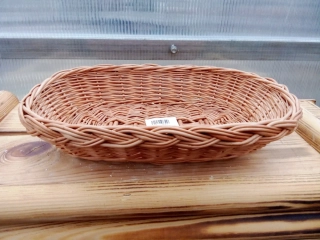 Proutěná mísa hnědá 29x19x6cm