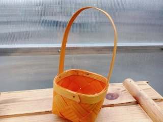 Dýhový košík - oranžový 11x12x24cm