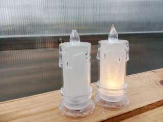 Plastová led svíce 11cm