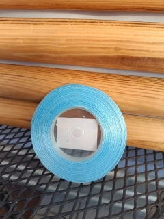 Dekorační stuha saténová - tyrkysová 0.65cm x 35m