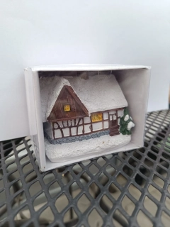 Vánoční dekorace - Chaloupka - v.6cm