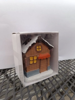 Vánoční dekorace - Chaloupka - v.7cm