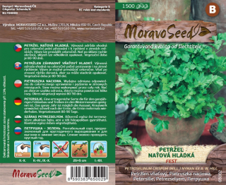 Petržel naťová hladkolistá Fest - osivo