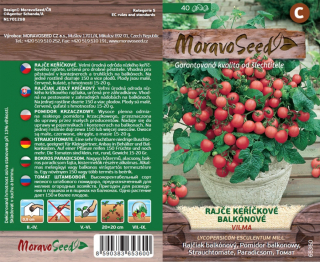 Rajče balkónové červené Vilma - osivo