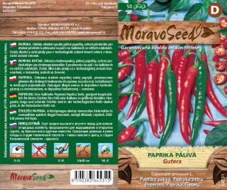 Paprika chilli červená Gutera - osivo