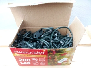 Vánoční  200LED světýlka 16m červené