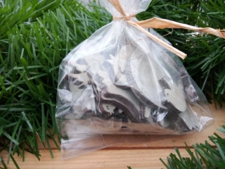 Dekorace ptáčci  šedá mix velikostí balení 20ks