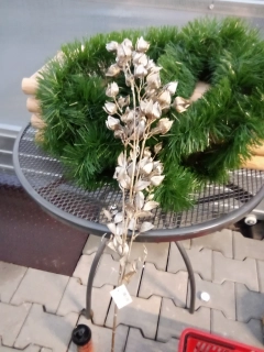Dekorační větvička mochyně ocelová 85cm