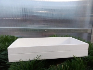 Dřevěná krabička bílá 25cm