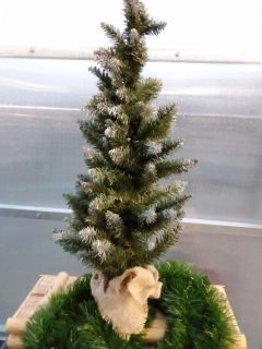 Vánoční stromek umělý bílý 80cm