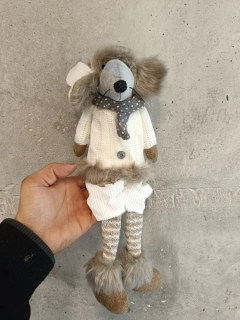 Myška sedící dekorace 35cm