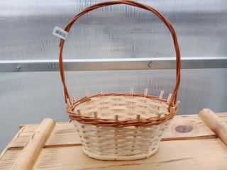 Proutěný košík 30cm přírodní