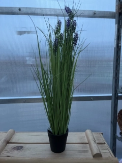 Plastová levandule v květináči 61cm